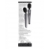 Mighty Metallic Wand Massager - Gray and Black