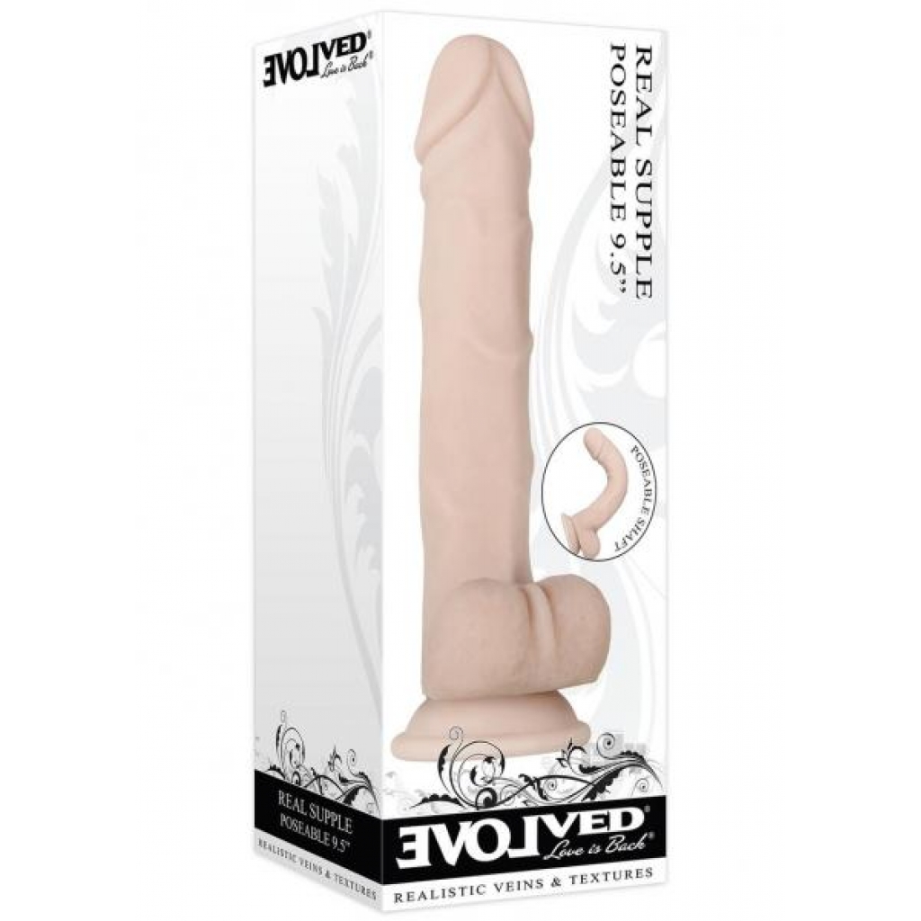 Real Supple True Feel Poseable Dildo - Beige