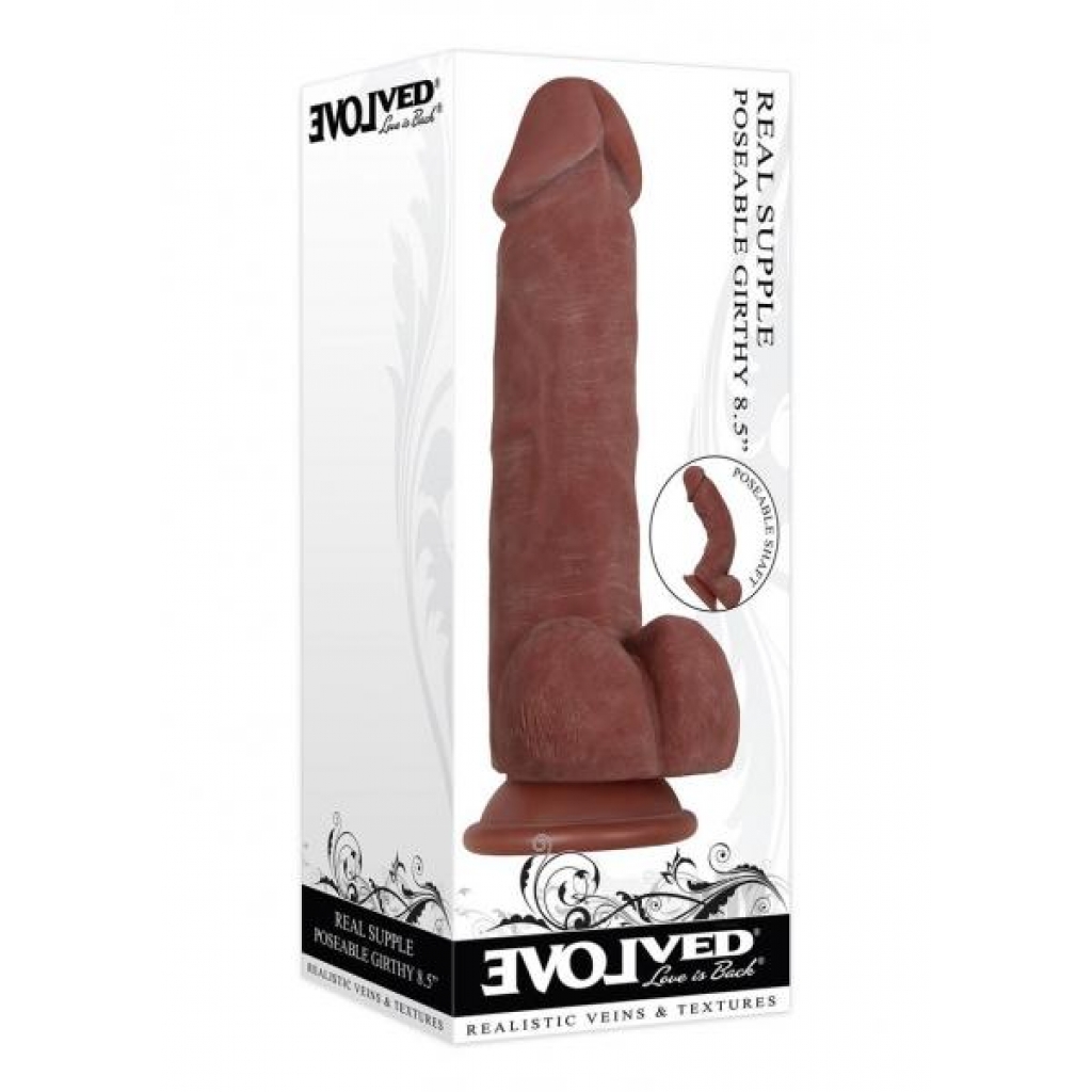 Real Supple Poseable Dildo - True Feel Girthy Design