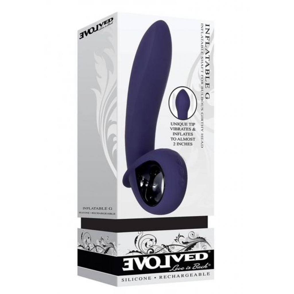 Inflatable G - Vibrator in Purple