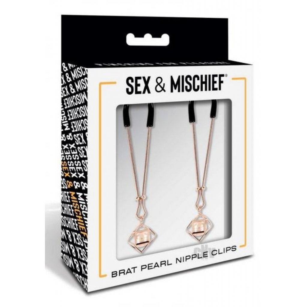 Sandm Brat Pearl Nipple Jewelry – Rose Gold