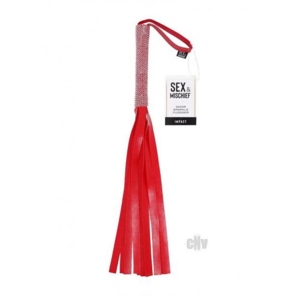 Amor Sparkle Flogger - Red