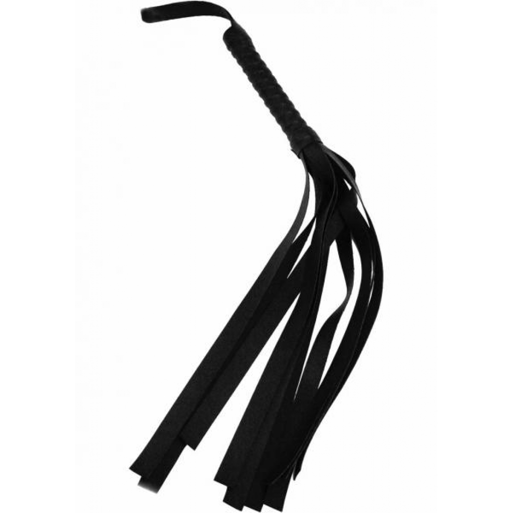 Sex and Mischief Faux Leather Flogger - Black