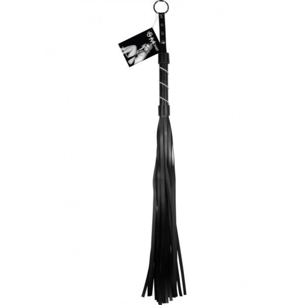 Sex and Mischief Jeweled Flogger - Black