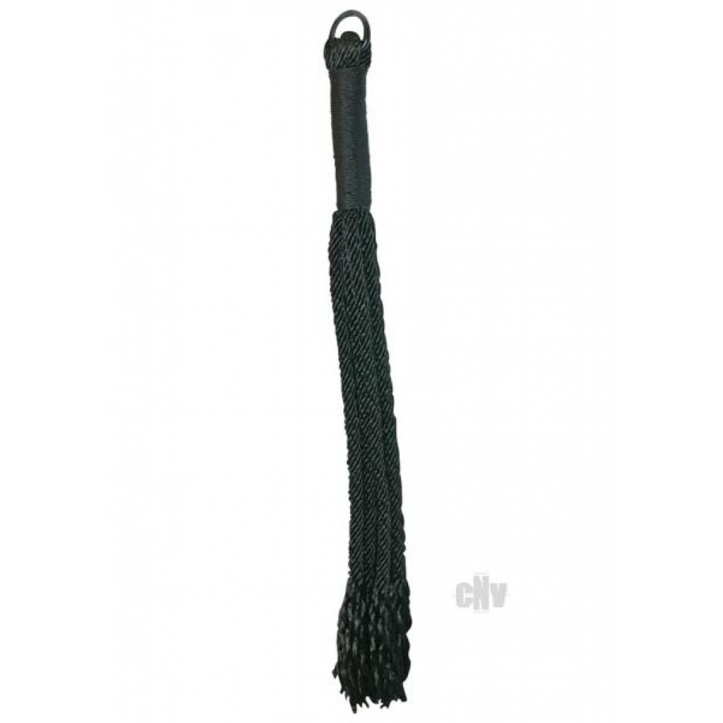 Sex and Mischief Shadow Rope Flogger - Black