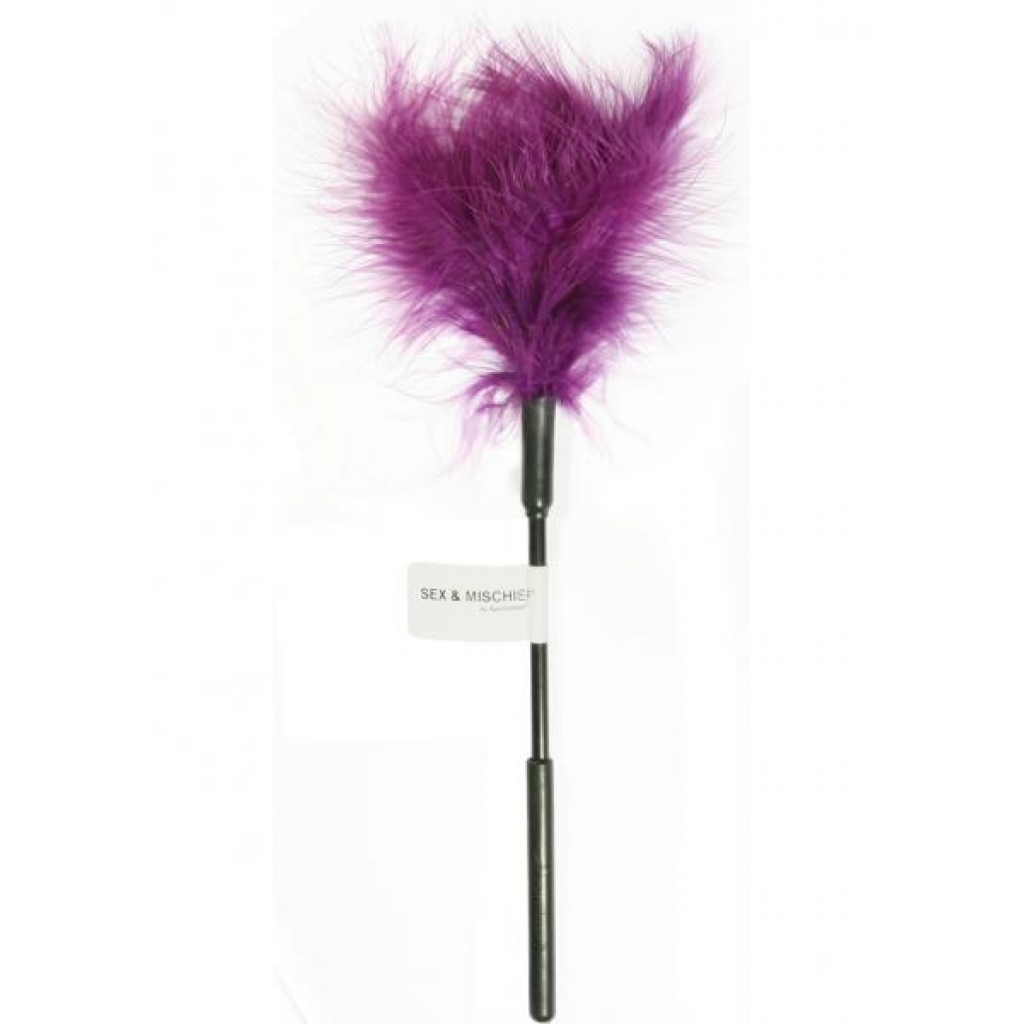 Sex And Mischief Feather Tickler - Purple