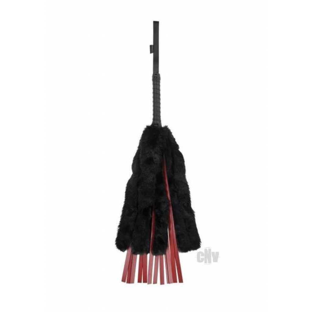 Saffron Faux Fur Flogger - Indulgent Red Design