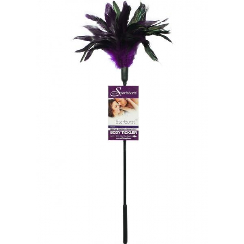 Fantasy Tickler Starburst Feather Tickler - Violet Purple