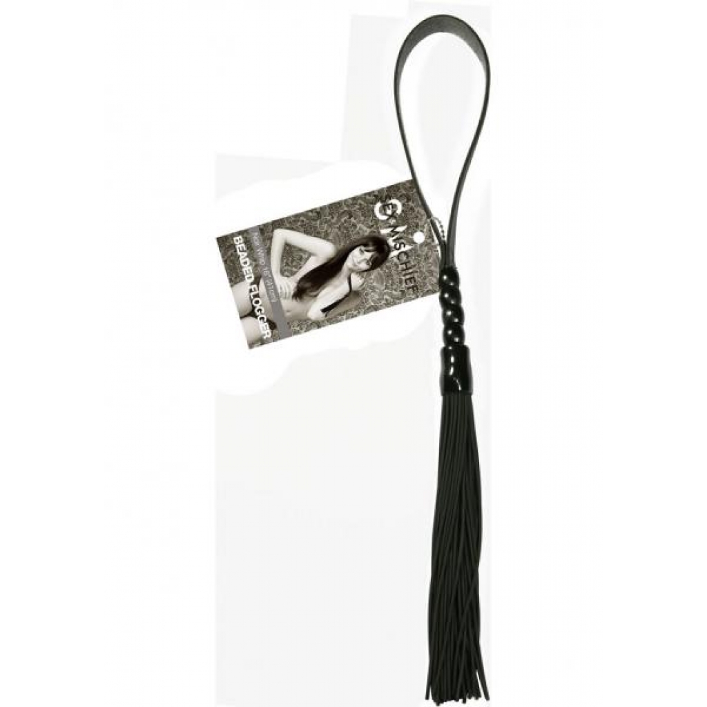 Sex And Mischief Beaded Flogger - Noir Whip