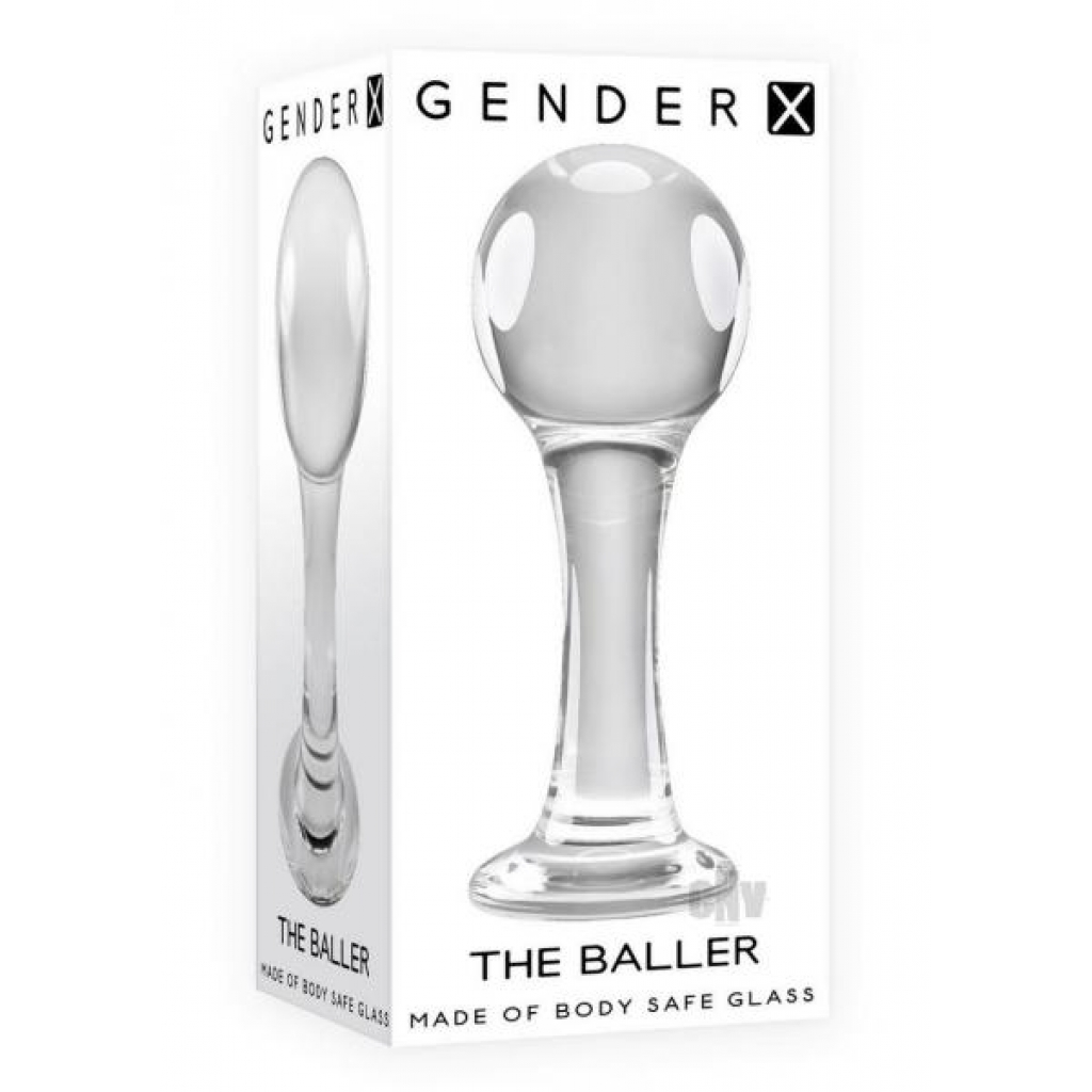 Gx The Baller Clear - Glass Anal Plug