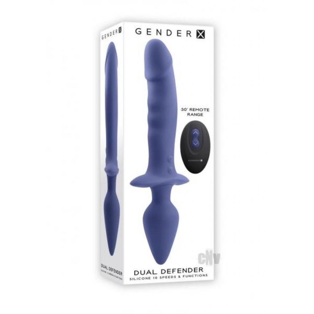 Gx Dual Defender Vibrator - Purple & Blue