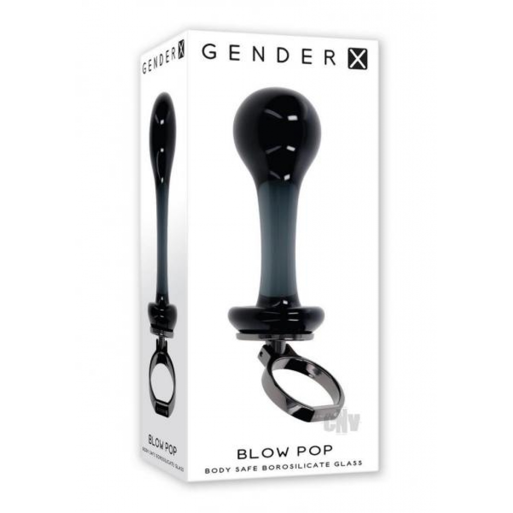 Elegant Gx Blow Pop Black Glass Plug