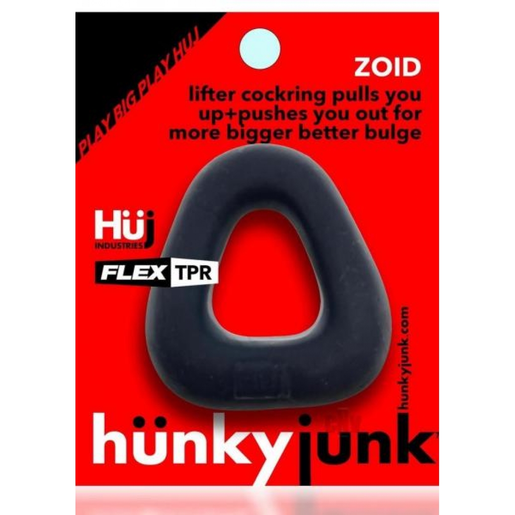 ZOID Trapezoid Lifter Cockring in Tar Ice