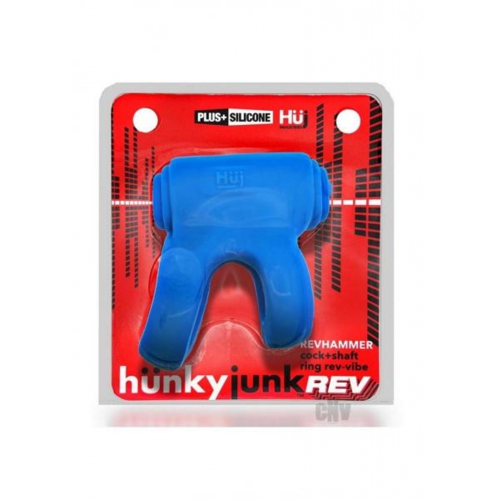 Revhammer Teal Ice Black - Vibrating Cockring and Shaft Stimulation