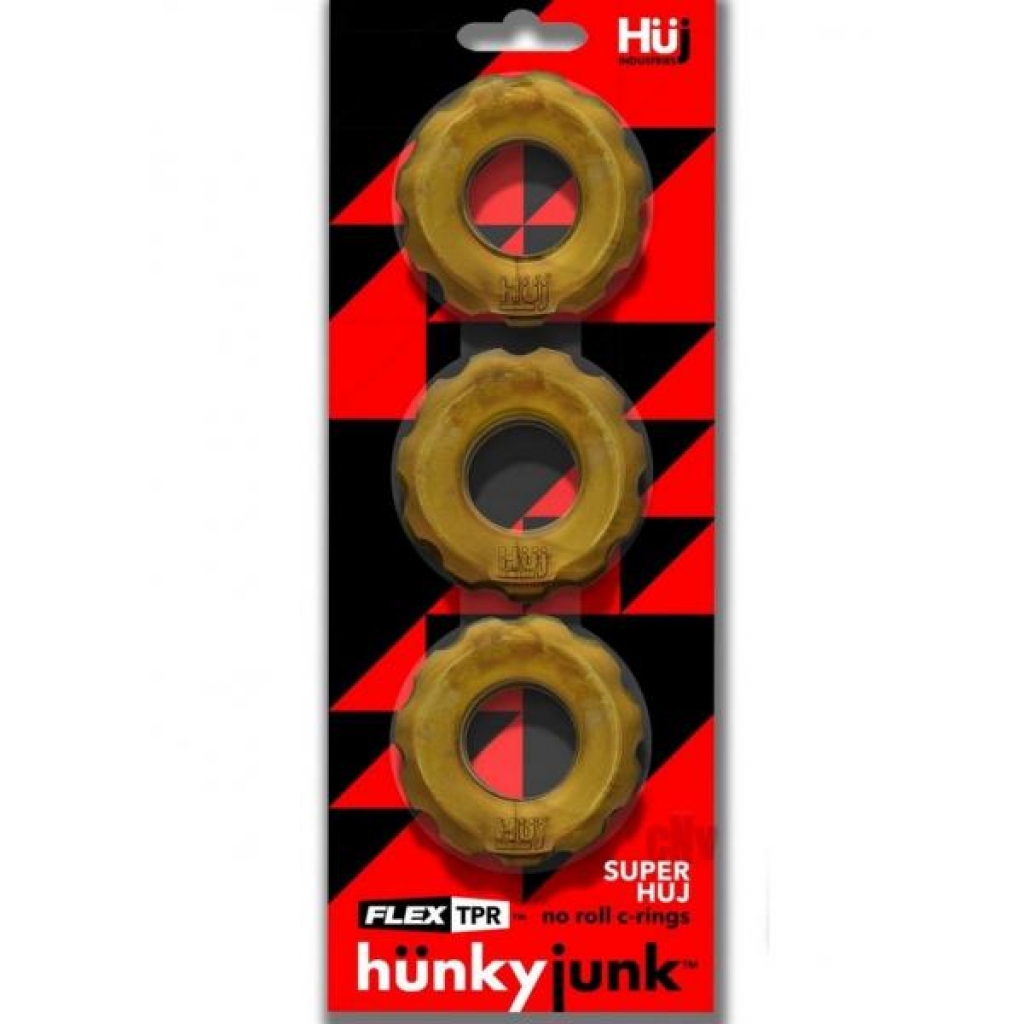 Super Huj 3-Pack Cockrings - Bronze Metal