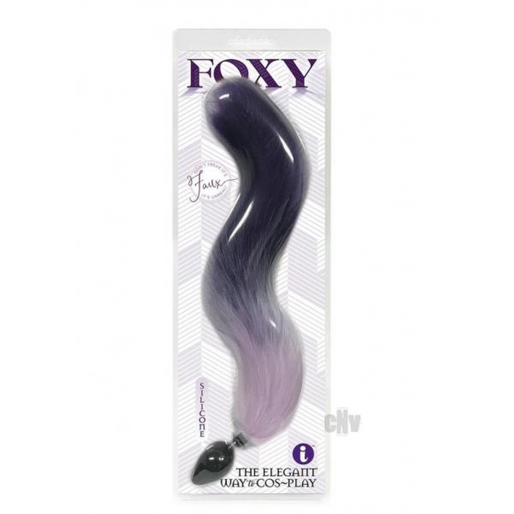 Foxy Fox Tail Plug - Purple White