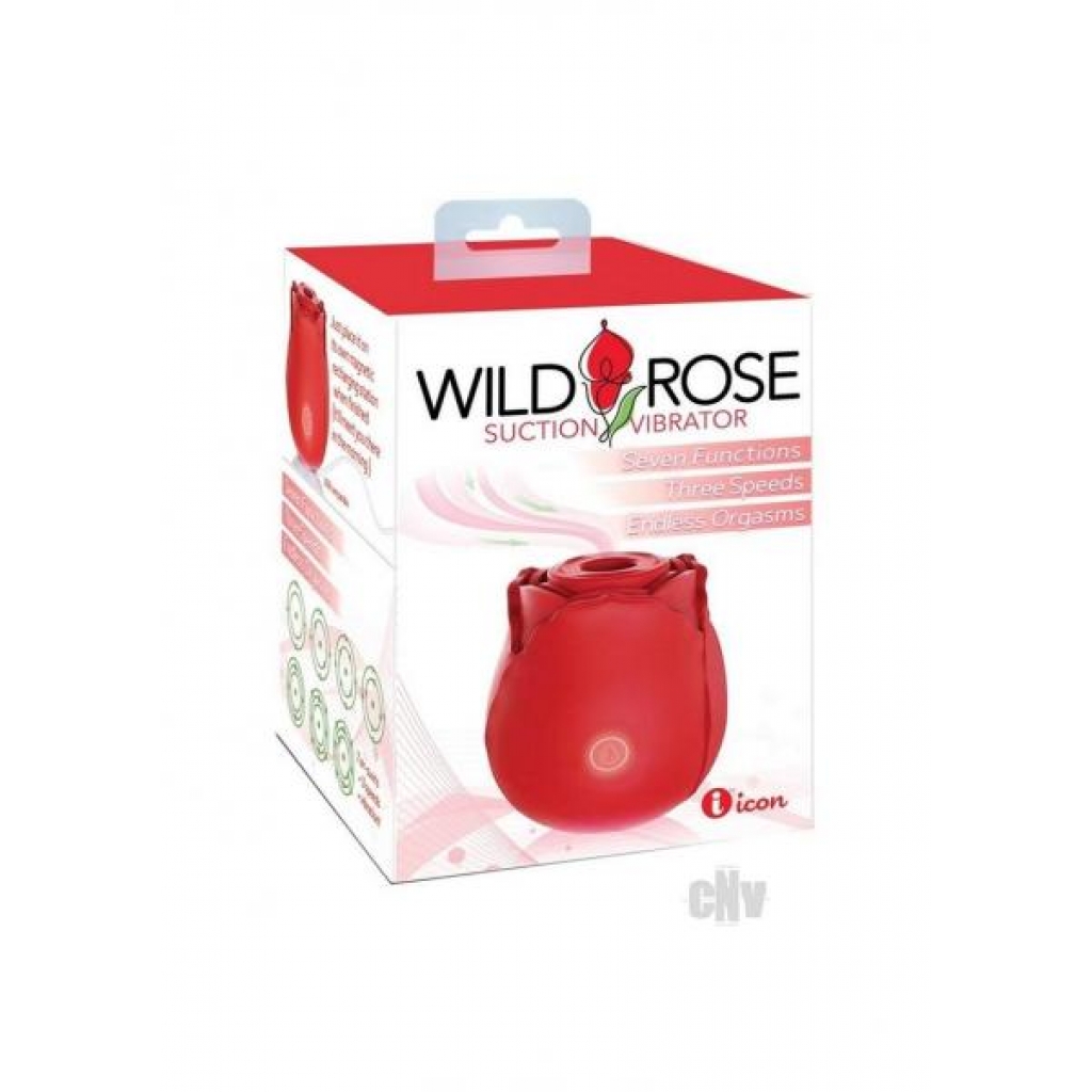 Classic Wild Rose Red Suction Vibrator