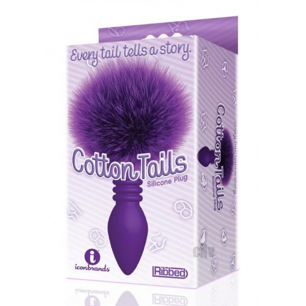 The 9 Cottontails Bunny Plug - Ribbed Purple