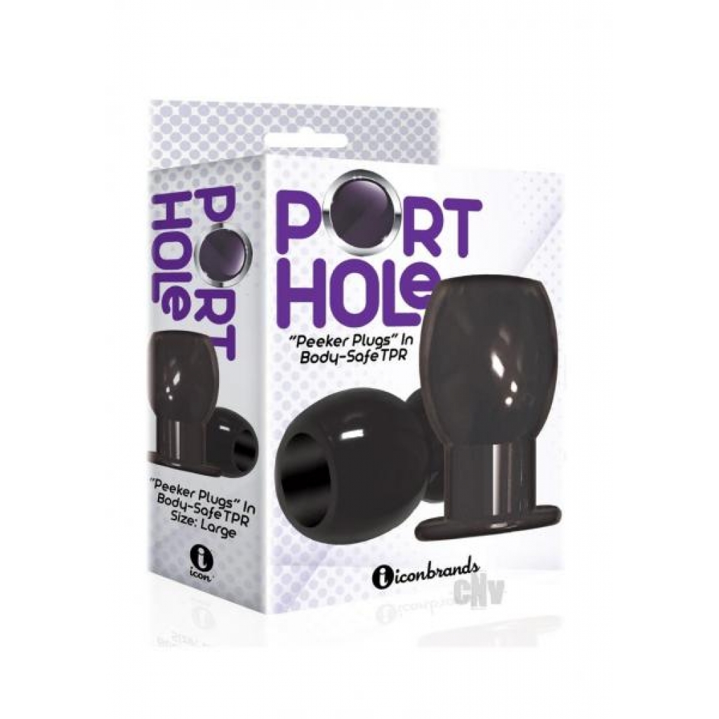 The 9 Port Hole Hollow Plug Black