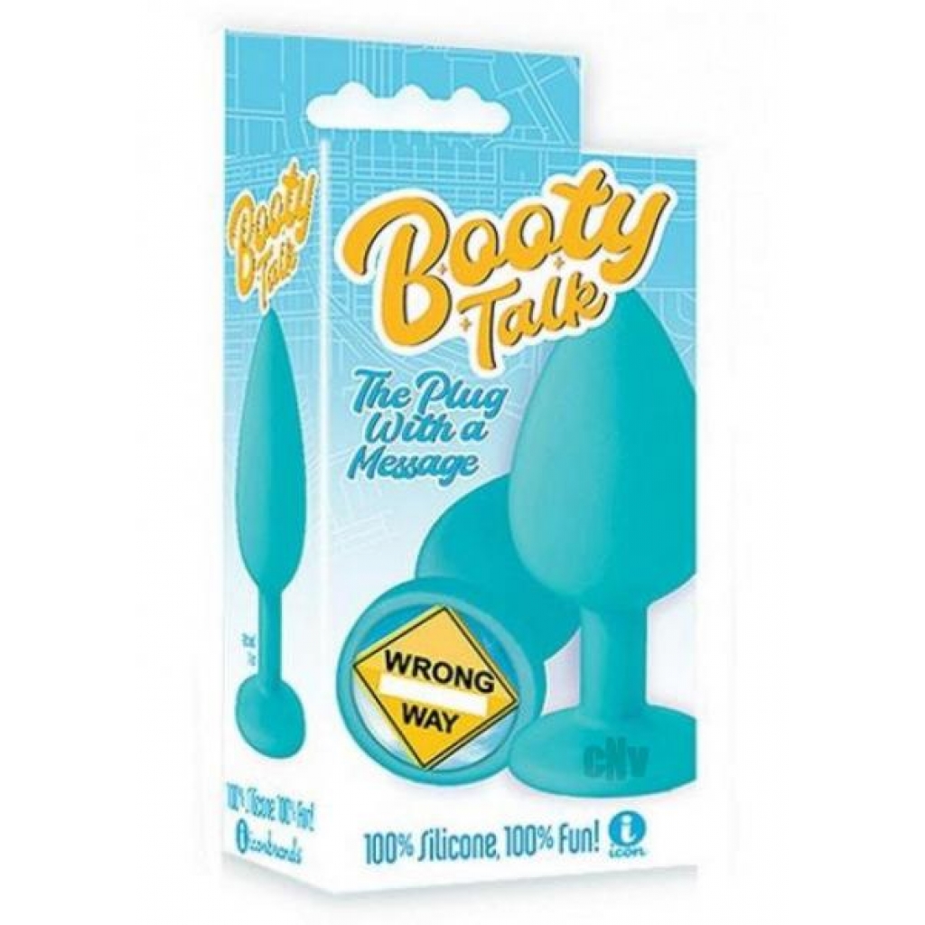 The 9 Booty Talk Plug - Fun and Playful - Teal