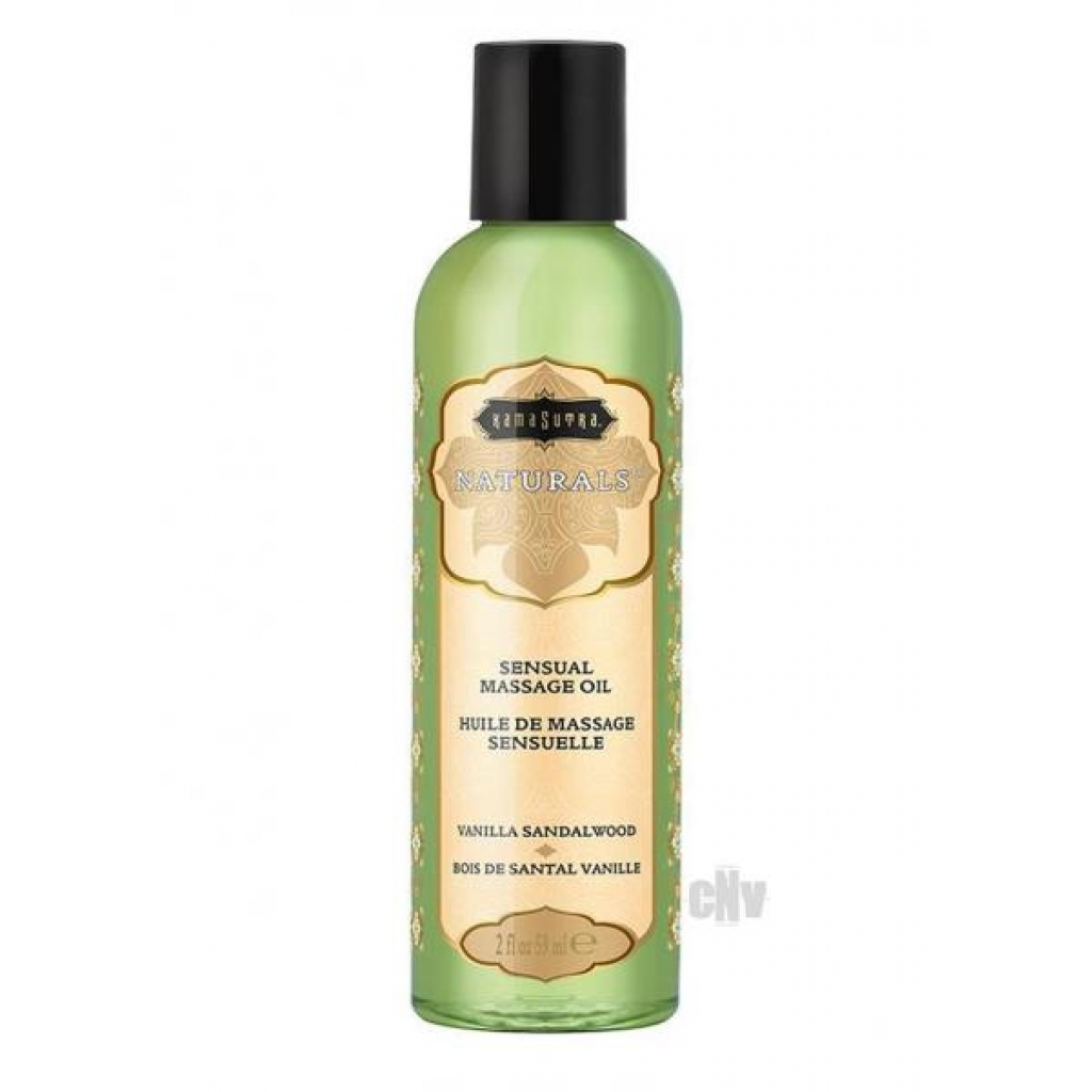 Naturals Massage Oil - Vanilla Sandalwood 2oz