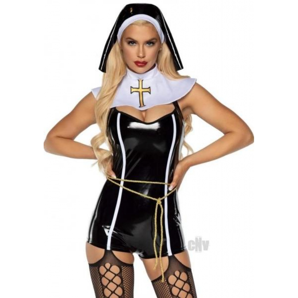 Sinful Sister 4pc XL - Black/White