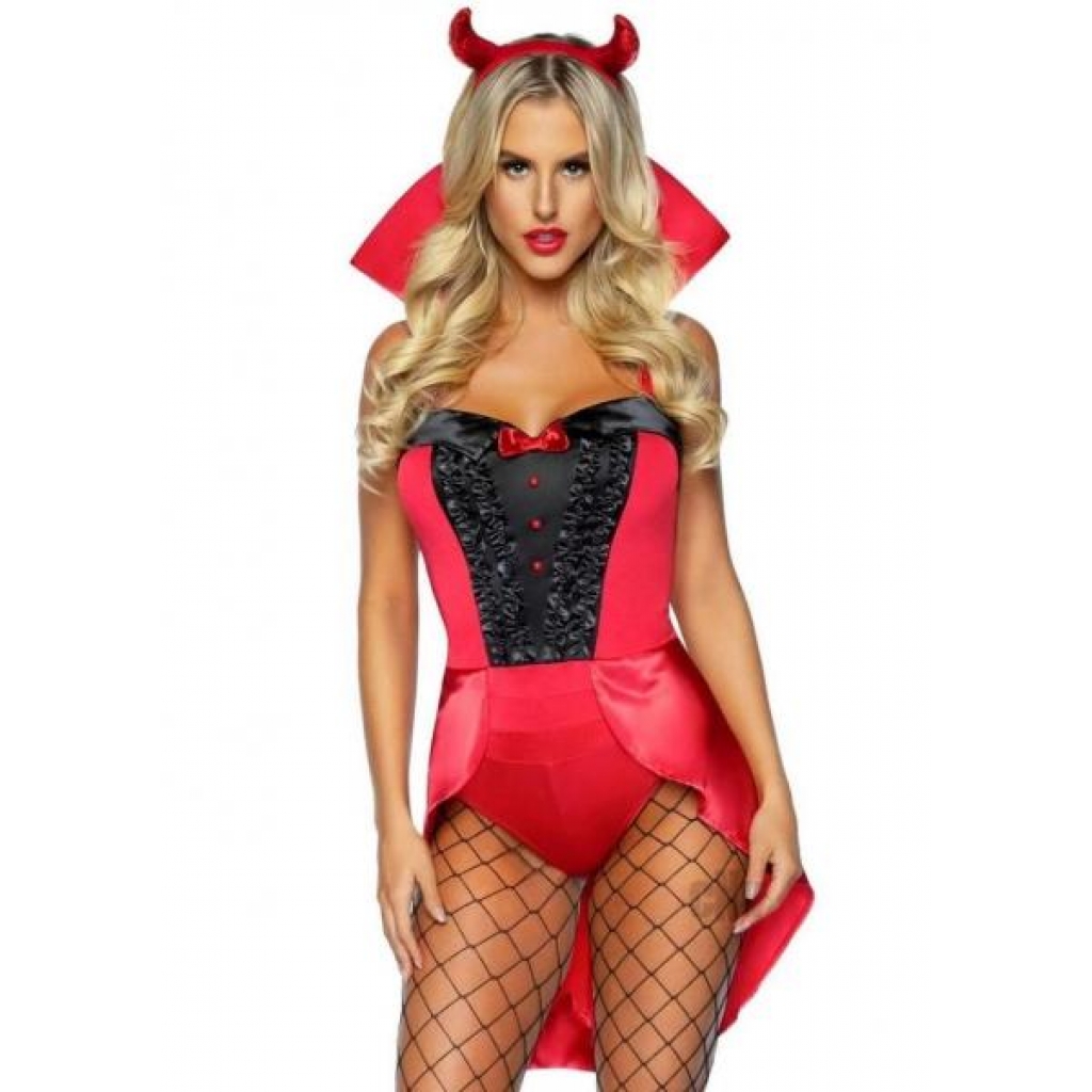 Devilish Darling Costume - 3 Piece Set - Small Red