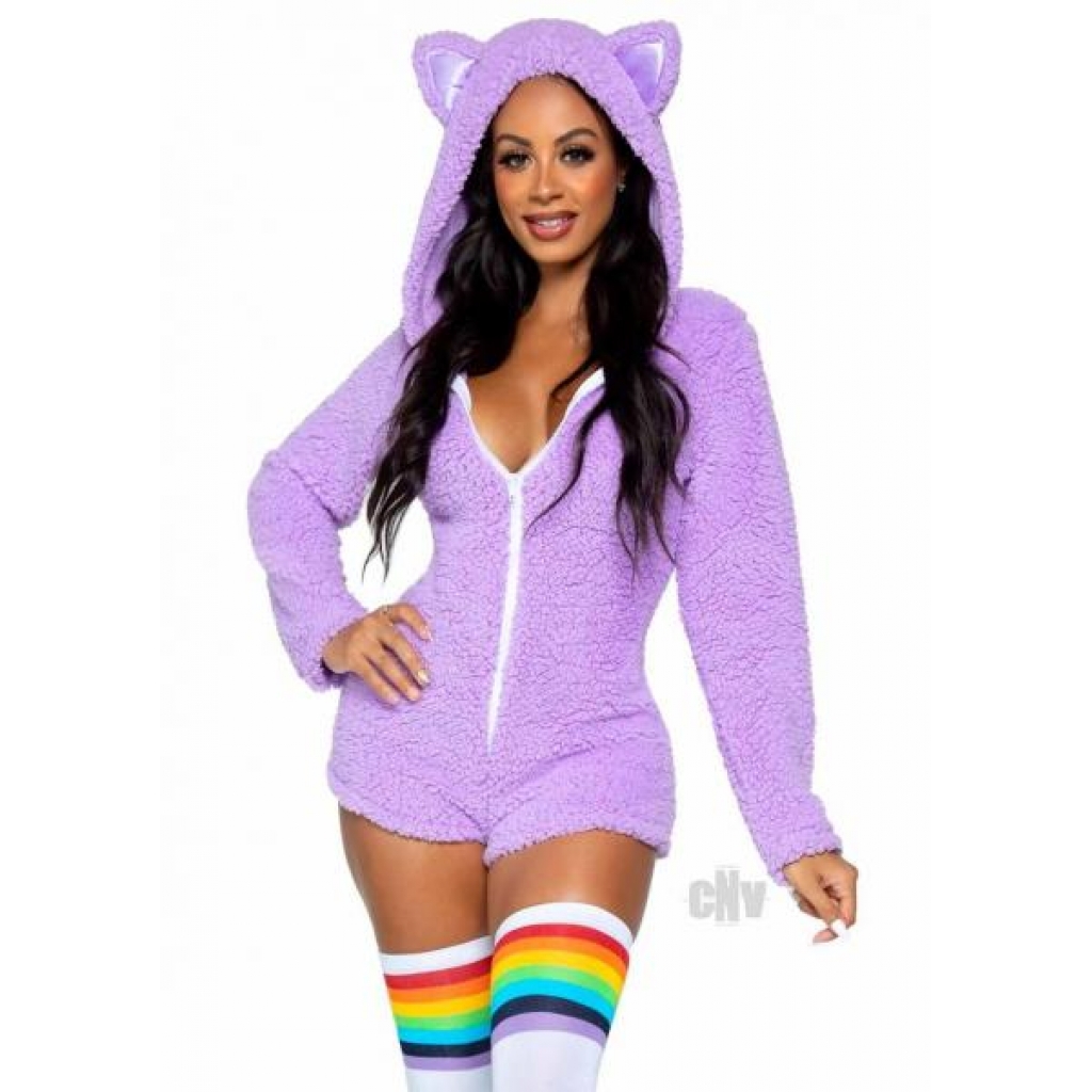 Cuddle Kitty Romper - Large Lavender Purple