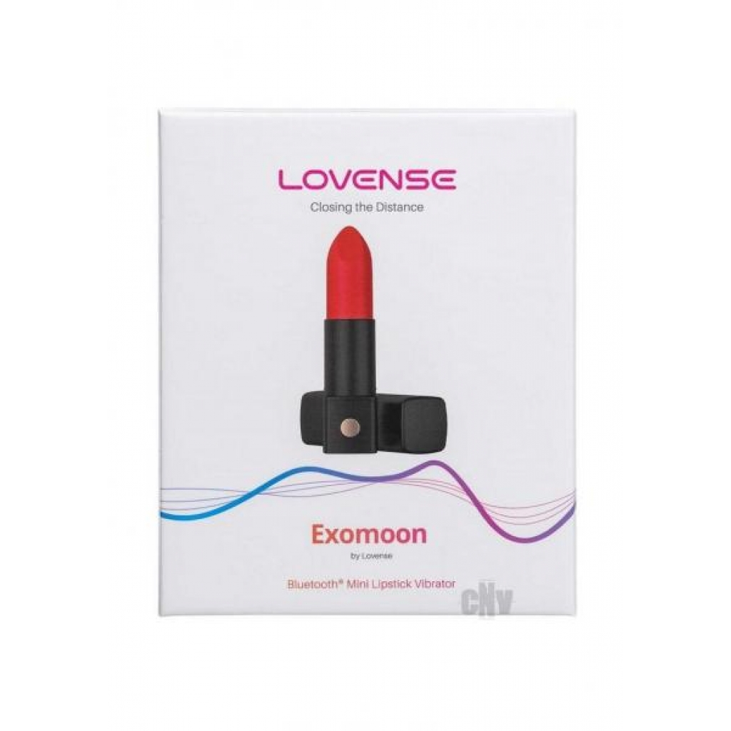 Lovense Exomoon Black/Red Lipstick Bullet Vibrator