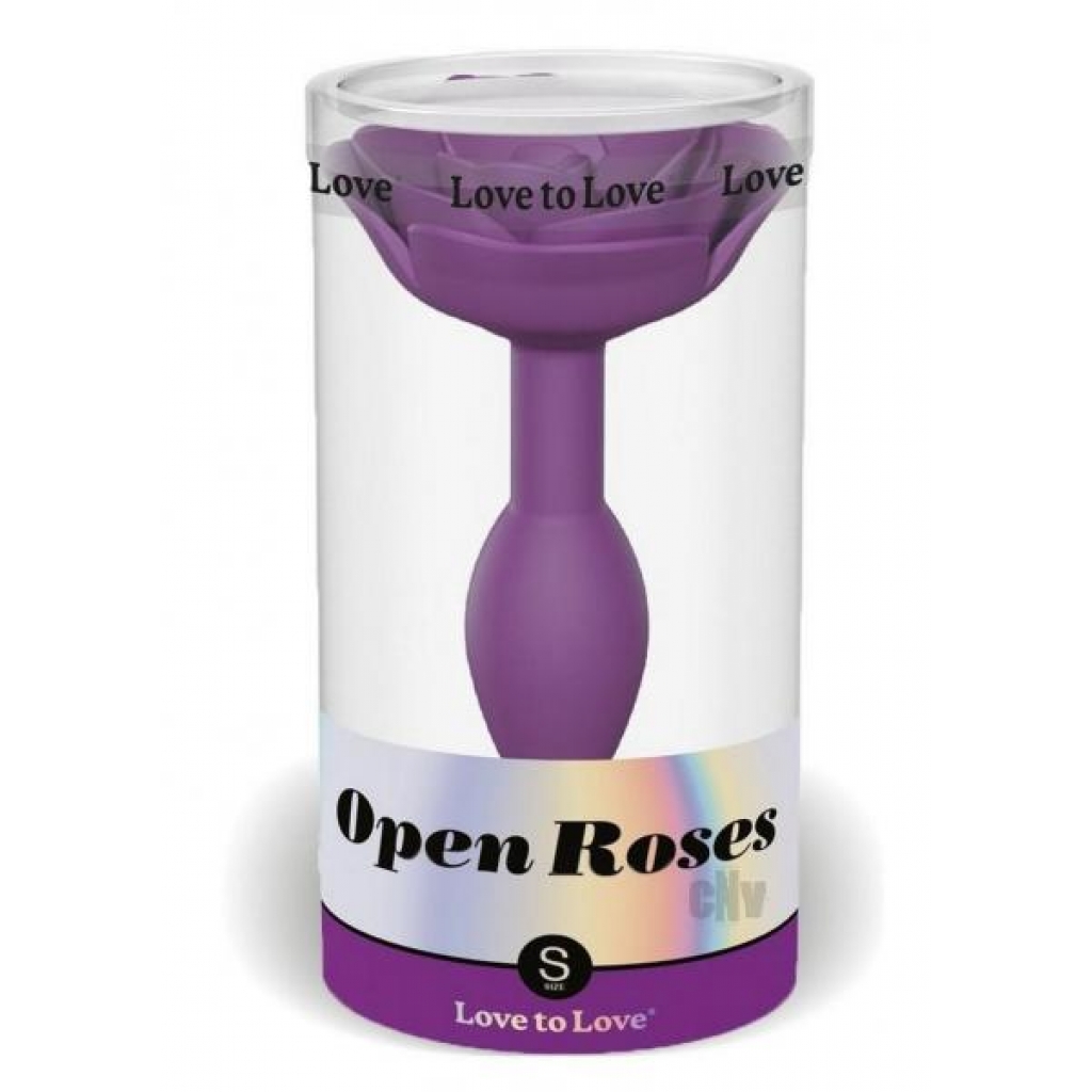 Open Roses - Small Purple Plug