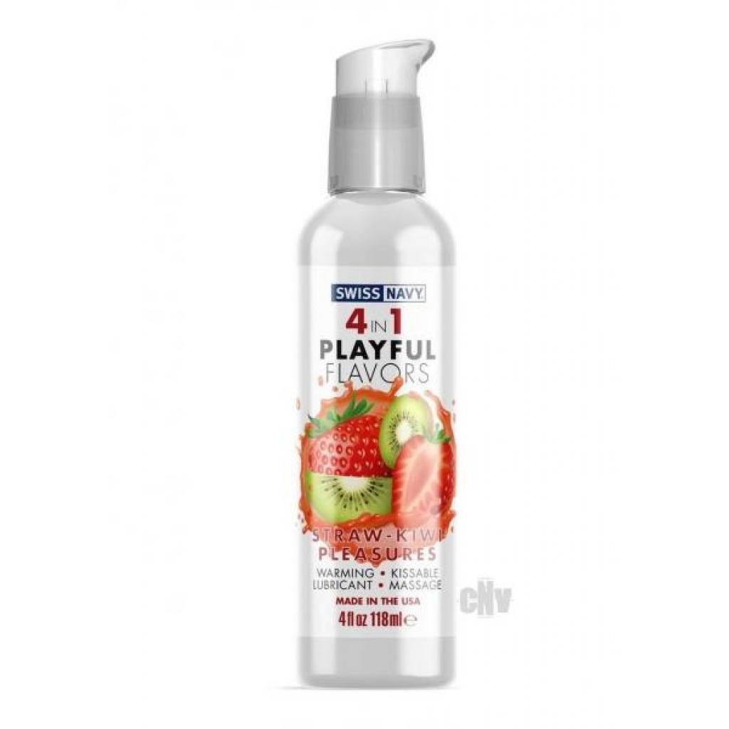 4-in-1 Strawberry/Kiwi Pleasure Lubricant - 4oz