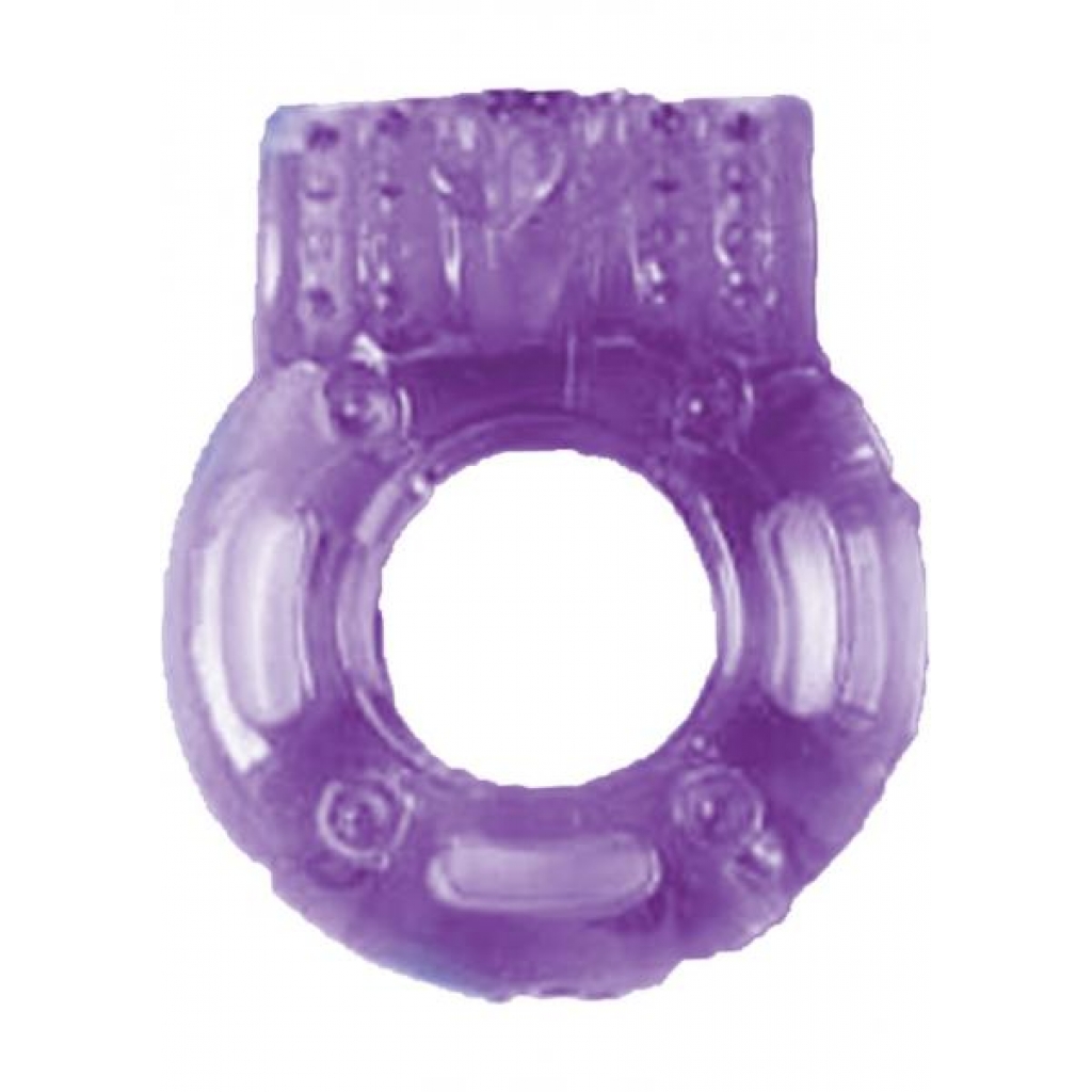 Macho Vibrating Cockring - Purple