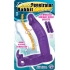 Double Penetrator Rabbit Cockring - Vibrating Purple