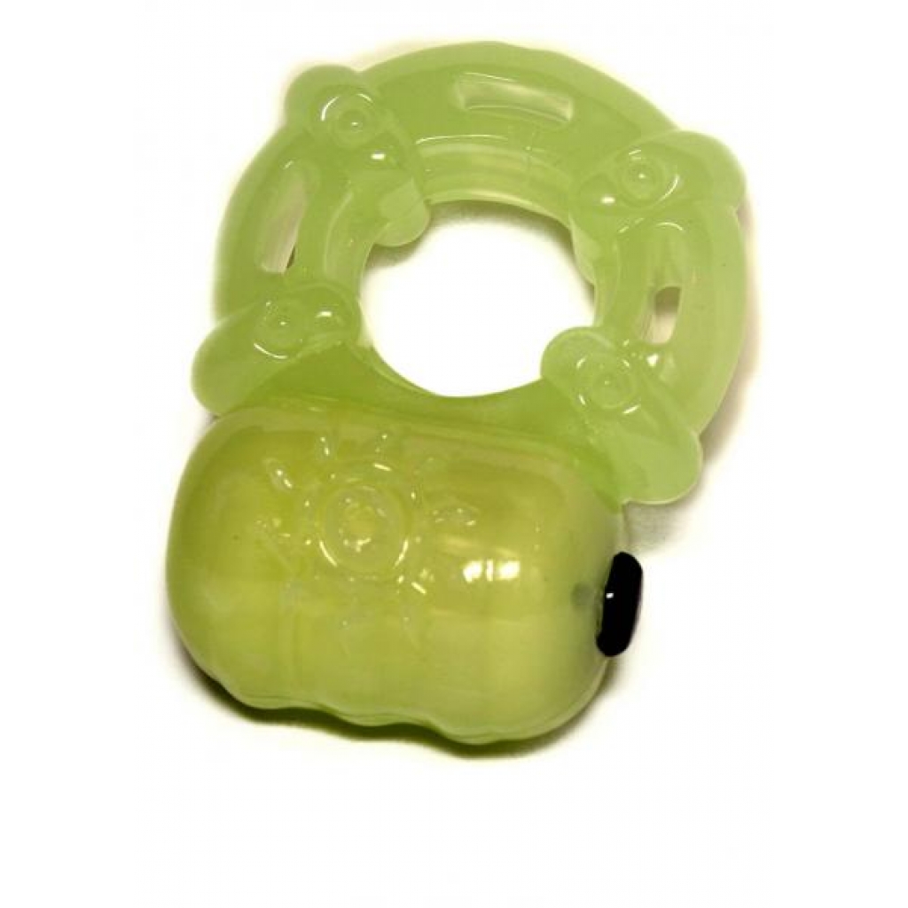 Hero Power Glow Cockring - Waterproof Green