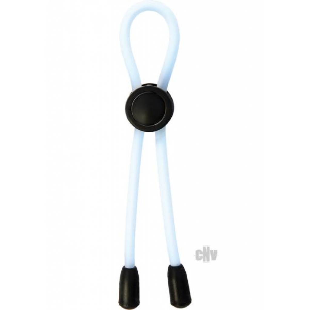 Adjustable Silicone Cock Tie - Clear - Enhanced Control