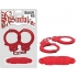 Sinful Metal Cuffs with Keys & Love Rope - Red