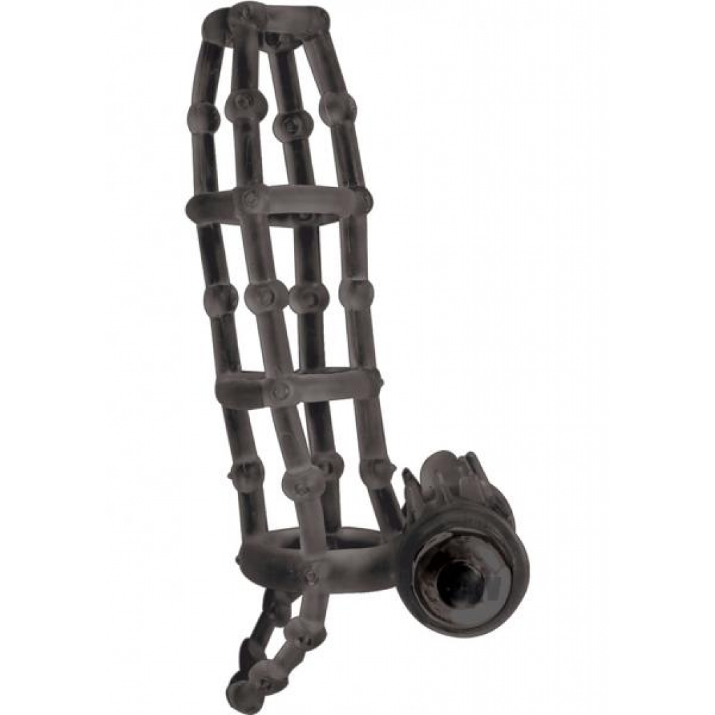 Macho Vibrating Cock Cage Black