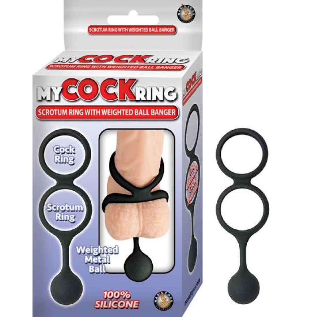 My Cockring Scrotum Ring with Weighted Ball: Enhanced Pleasure