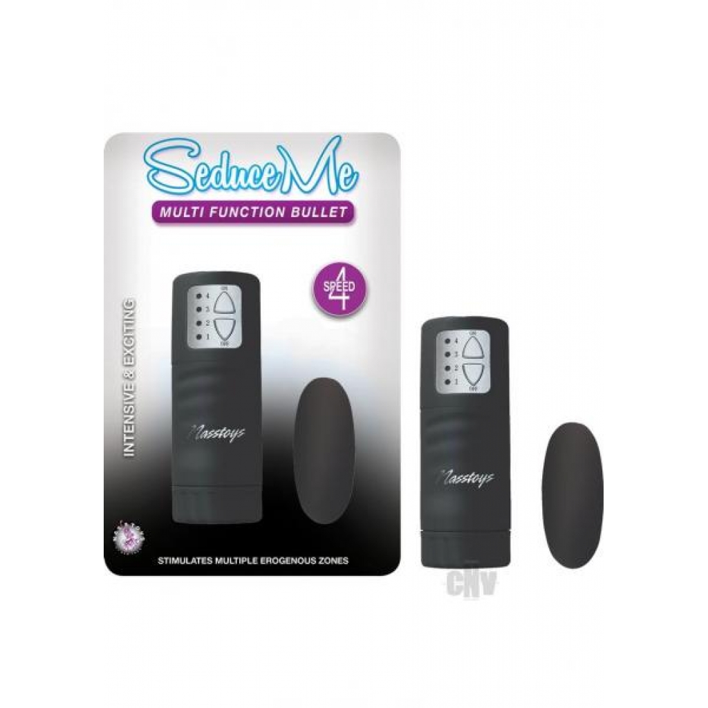 Seduce Me Multi-Function Bullet Vibrator - Black