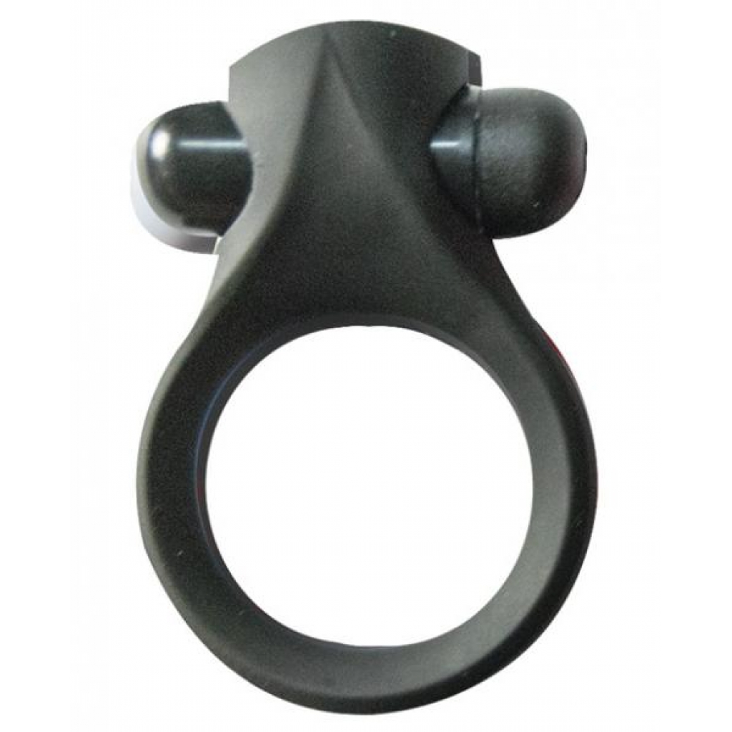 Maxx Gear Teaser Ring - Black Vibrating Cock Ring