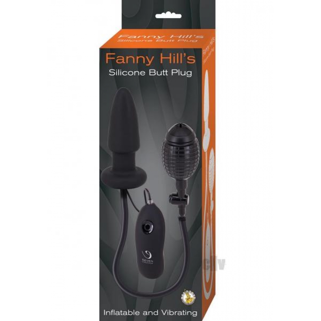 Fanny Hills 7 Function Silicone Butt Plug - Black