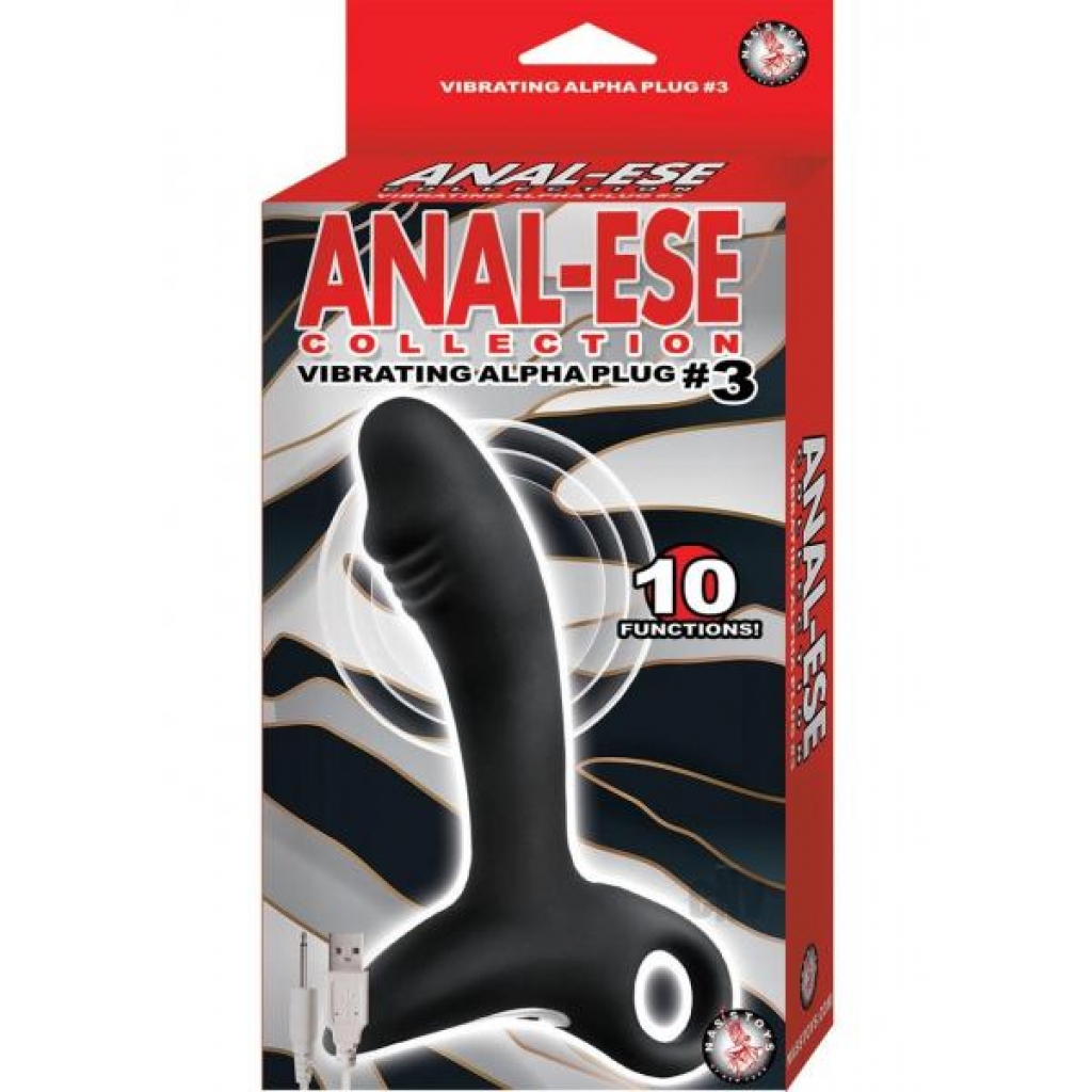 Anal-ese Coll Vibe Alpha Plug 3 - Black