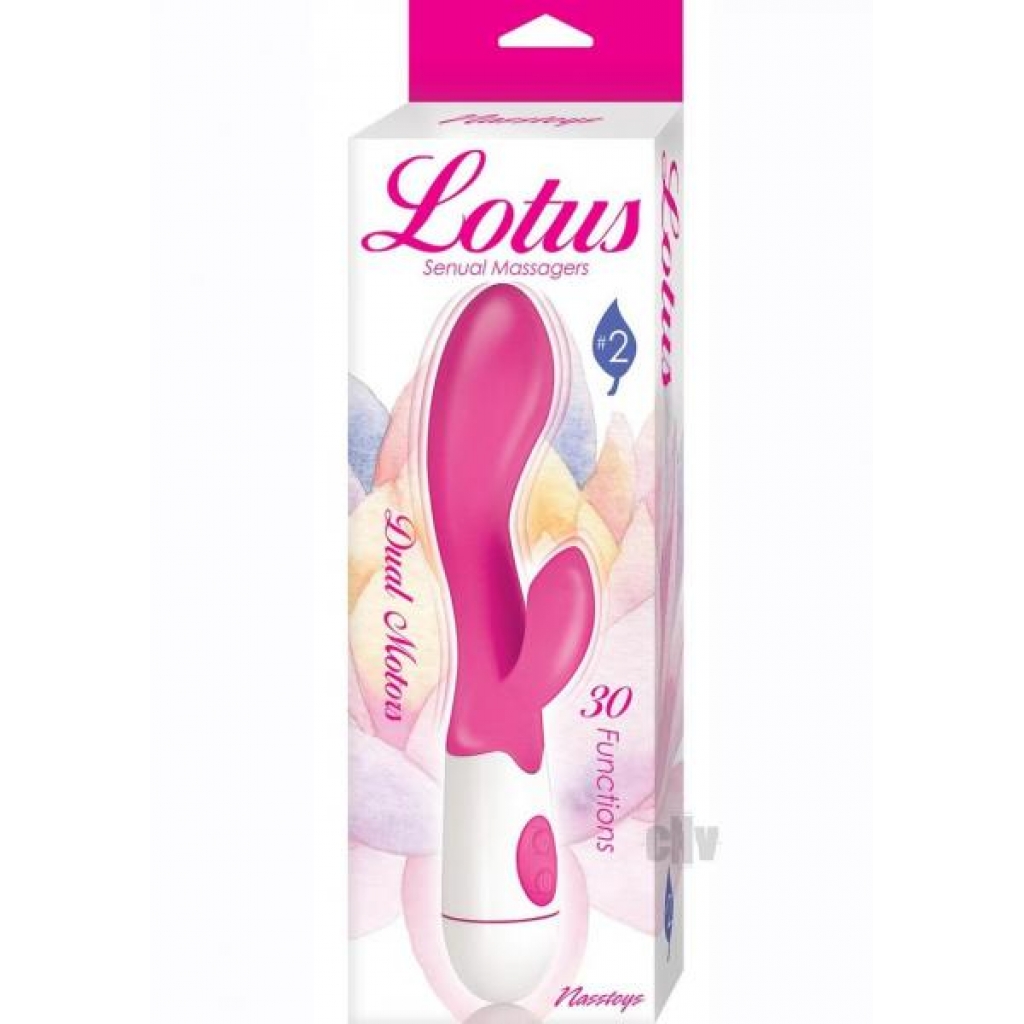 Lotus Dual Motor Sensual Massager in Pink