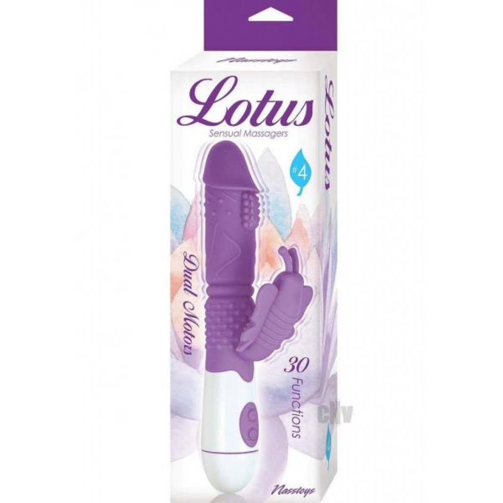 Lotus Sensual Massager - 4 Purple