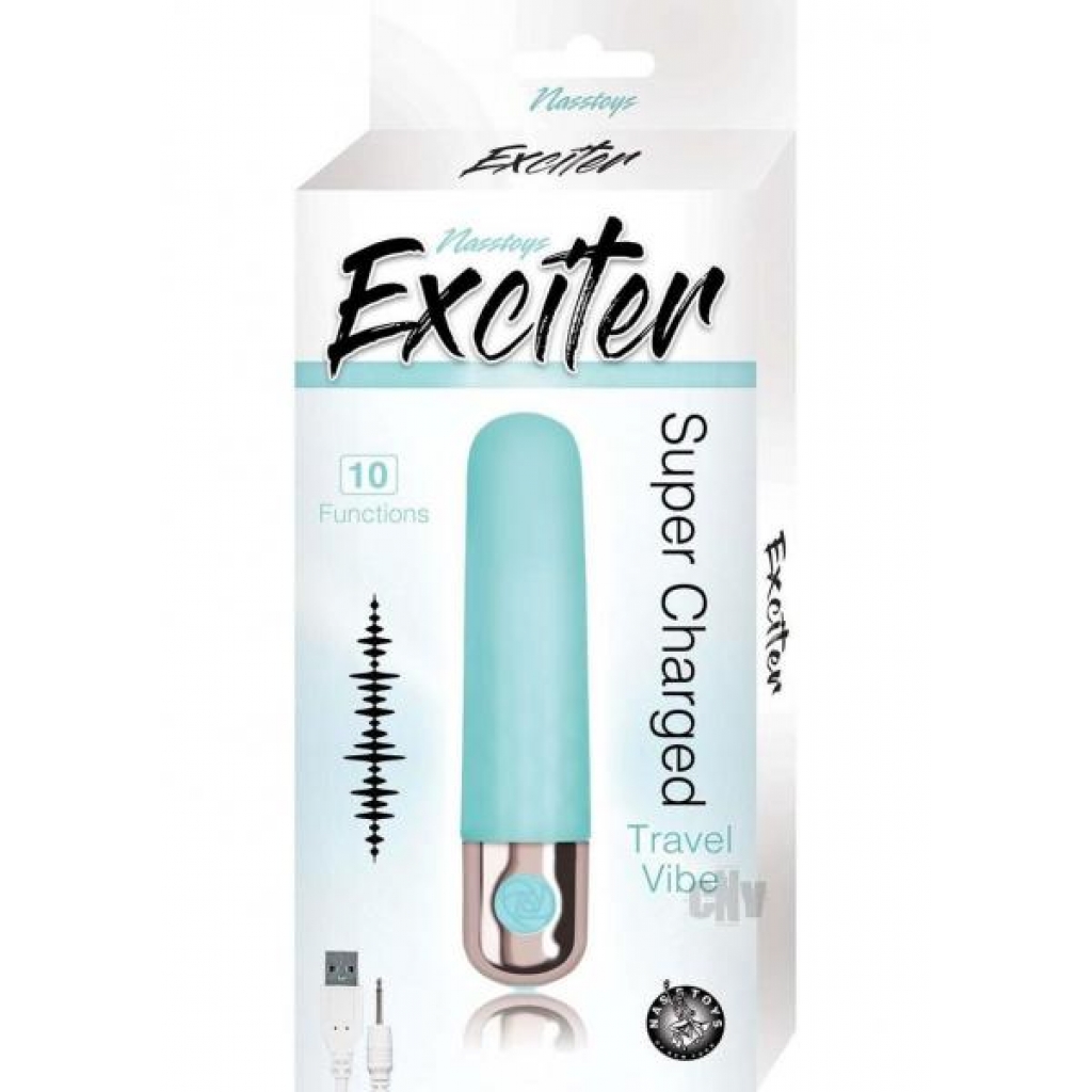 Compact Silicone Exciter Travel Vibe Aqua