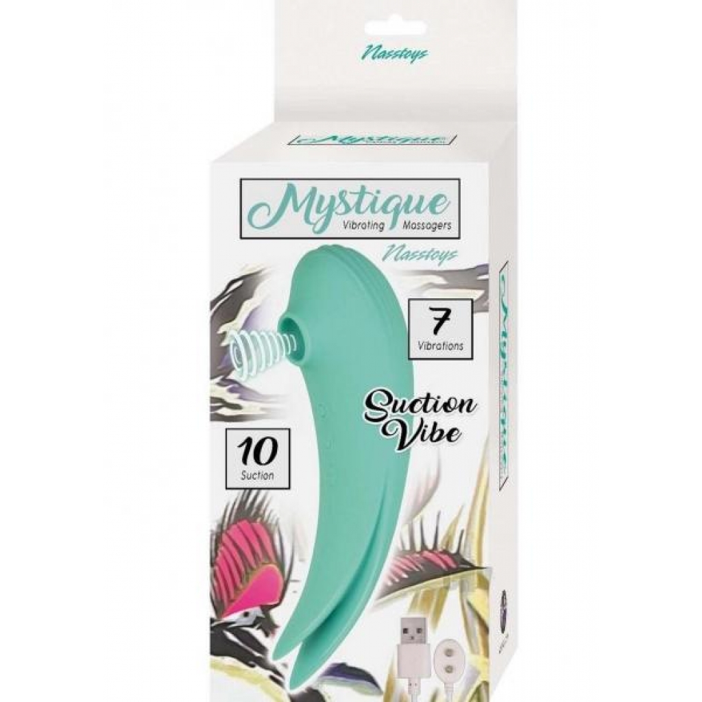 Mystique Vibe Massager Suction - Aqua Teal