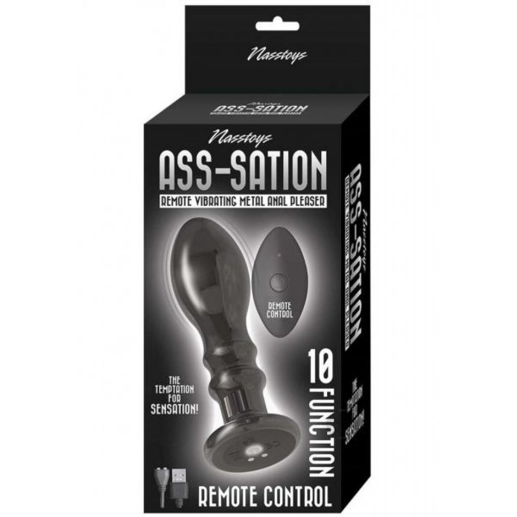 Ass-sation Remote Metal Anal Pleaser Black