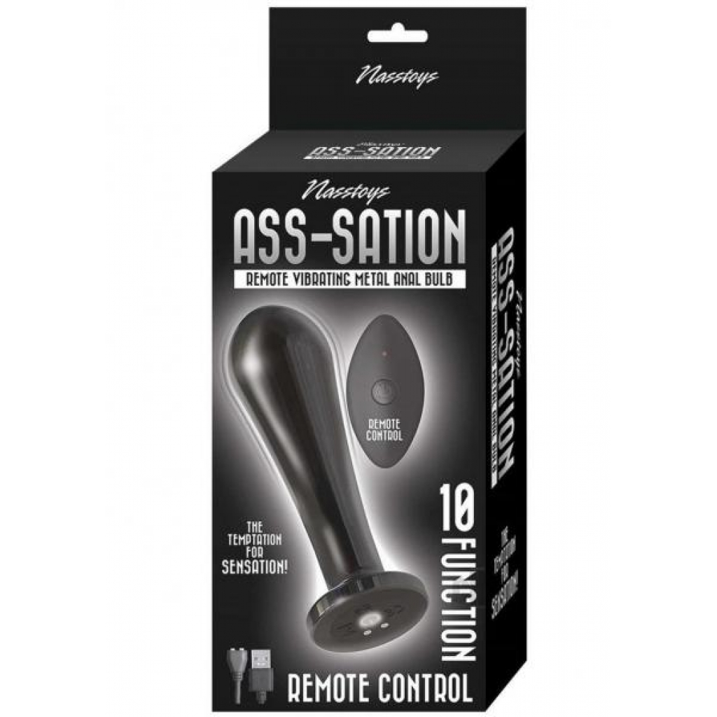 Ass-sation Remote Control Anal Bulb - Black