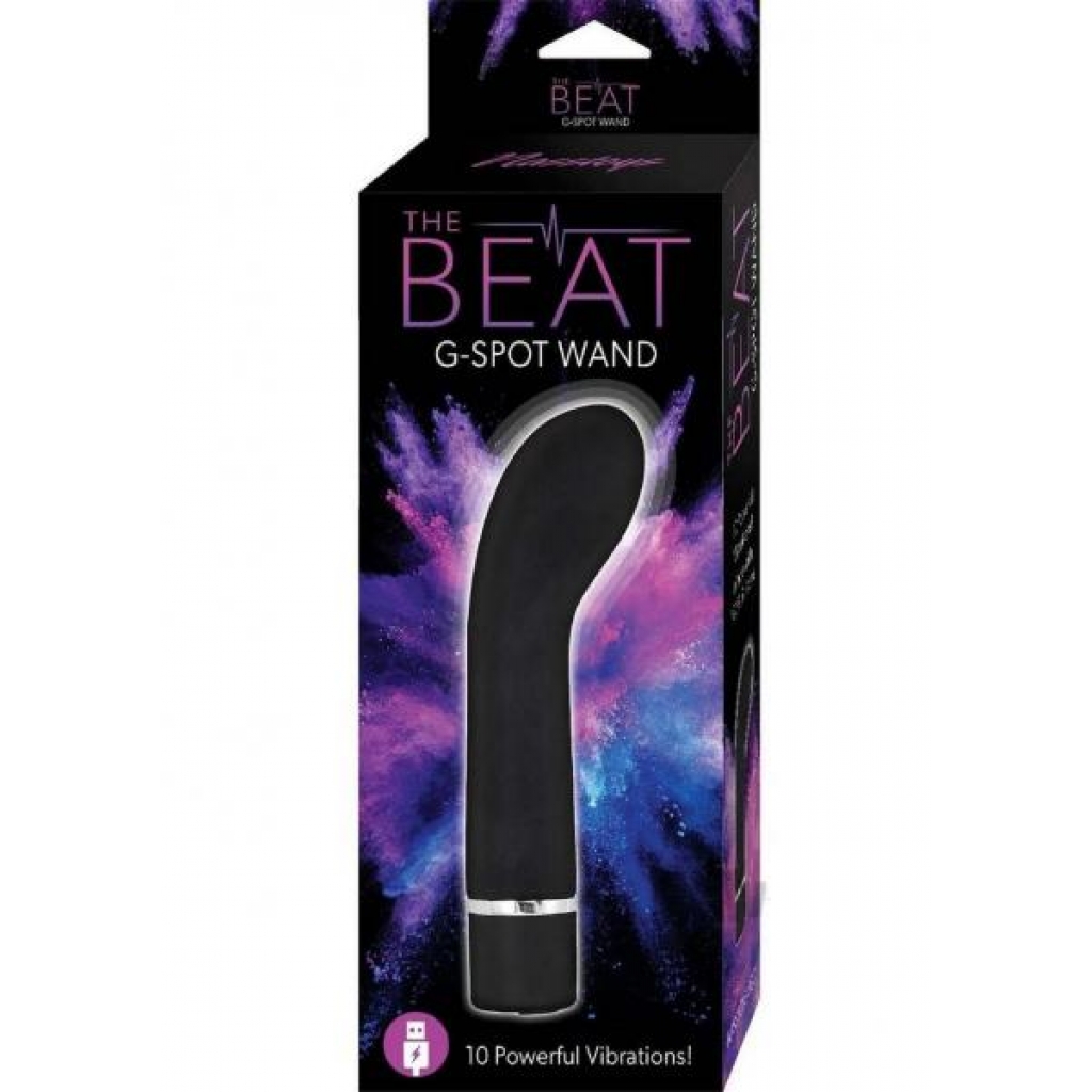 Beat G-Spot Wand - Powerful Black Vibrator