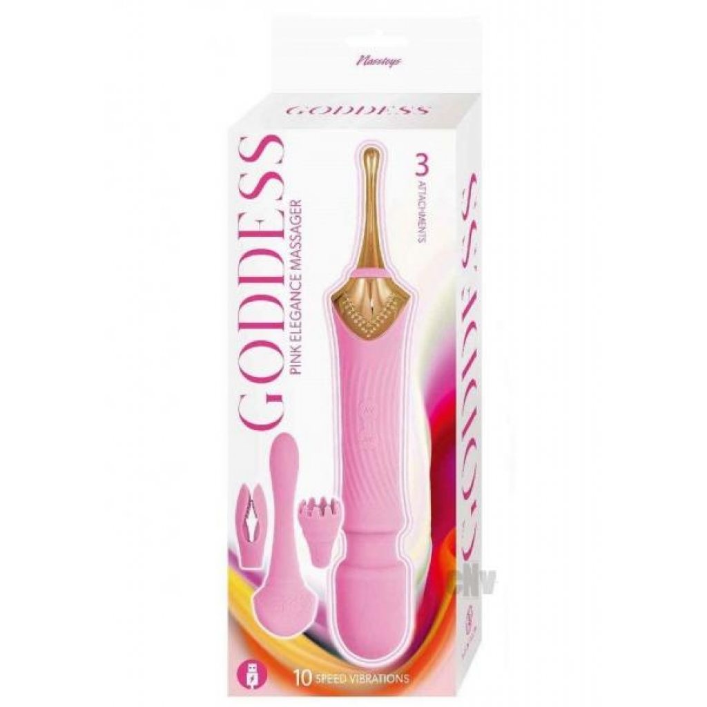 Goddess Pink Elegance Massager: Dual-Ended Vibrator